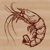 Vector Shrimp Design for Digital Use A colorful illustration of a shrimp, suitable for vector graphics and digital design.