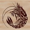 A detailed illustration of a shrimp in its natural habitat.