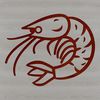 Free SVG Shrimp Clipart Design A simple line drawing of a shrimp, suitable for vector design and commercial use.
