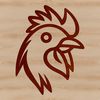 Free Chicken Silhouette Vector An illustration of a farm animal in simple vector design, featuring a chicken silhouette.