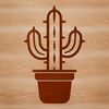 Free Vector Plant Design A simple line drawing of a cactus plant, suitable for vector graphics projects.