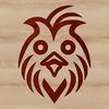 Basic Bird Illustration Vector A simple line drawing of a domesticated chicken with its head and body depicted in basic shapes.