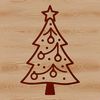 Festive Xmas Tree Silhouette Vector Graphic An SVG vector graphic design representation of a festive Xmas tree silhouette.