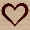 Love Heart Vector Graphic A simple line drawing of a traditional love heart shape, suitable for vector art and design.