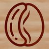 Simple SVG Icon of a Coffee Bean A simple line drawing of a coffee bean in an SVG format.