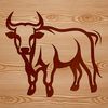 Simple Cattle Outline Art An outline illustration of a domesticated animal commonly found on farms.
