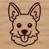 Simple Dog Illustration Vector Graphic A cute cartoon-style illustration of a corgi, created as a vector graphic.