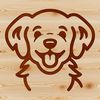 Beautiful Dog Clipart Illustration A simple line drawing of a Golden Retriever's head, suitable for pet owners and enthusiasts.