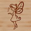 A simple line drawing illustration of a mythical creature from a fairy tale.
