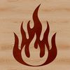 Flame Vector Icon A simple line drawing of a flame shape, suitable for vector art.