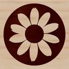 Simple Floral Pattern SVG A simple line drawing of a sunflower in a floral pattern.