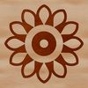 Vector Sunflower Illustration in Bloom A simple line drawing of a sunflower in bloom, featuring large yellow petals and a dark center.