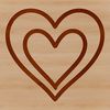 Simple Heart Shape Clip Art Design A simple line drawing heart shape icon in a vector format.