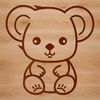 An adorable animal illustration featuring a koala in a relaxed pose.