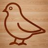 Simple Bird Line Art Design A simple line drawing of a cute bird.