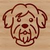 Minimalist Dog Drawing with Simple Lines Small breed dog illustration with simple lines and minimalist design.