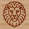 Simple Line Drawing Lion Face Art A simple line drawing of a lion's head, showcasing the animal's majestic features.