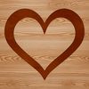 Simple line drawing of a love heart, suitable for Valentine's Day or wedding decorations.