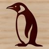 Wildlife Illustration - Penguin Line Art A simple line drawing of a penguin, a wild animal found in the sea and on land.
