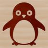 Simple line drawing of a cute penguin, a popular vector art design for various applications.