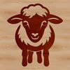 Beautiful Line Drawing Sheep Vector A simple line drawing of a sheep, suitable for vector design and cutting machine applications.