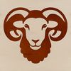 Simple Sheep Head Vector Design A simple line drawing of a sheep's head, suitable for clip art and vector design.