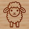 A Simple Sheep Illustration for Vector Projects An SVG illustration of a sheep, suitable for vector art and design projects.