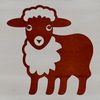 Friendly Farm Flock Illustration Simple line drawing of a sheep animal, suitable for vector art designs.