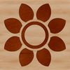 Classic Floral Design Vector Art An illustration of a single stemmed sunflower with layered petals in a classic floral arrangement.