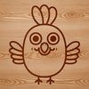 Farm Favourite SVG A simple line drawing illustration of a farm animal, often associated with Christmas.