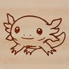Simple Axolotl Illustration Illustrated axolotl salamander with simple lines and details.