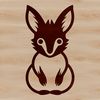Friendly Kangaroo SVG Clip Art A simple line drawing of a friendly kangaroo in a playful pose.