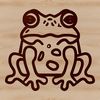 Vector Toad Illustration A simple line drawing of a toad in a neutral color scheme, suitable for vector design.