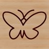 Colorful Insect Drawing Vector Art Simple line drawing of a colorful butterfly with delicate wings, suitable for gardening and crafting projects.