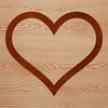 Vector illustration of a love heart icon, ideal for design and crafting projects.