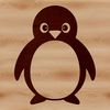 Cute Penguin Line Art Illustration A simple line drawing illustration of a penguin.