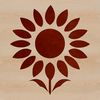 Simple Sunflower Line Art Vector A simple line drawing illustration of a sunflower in a floral design.