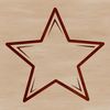 Simple Star Illustration A simple line drawing illustration of a star symbol, suitable for various designs.