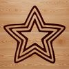 Star Design Clip Art A simple line drawing of a star, suitable for various designs and crafts.