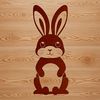 Free Vector Cartoon Bunny An SVG vector art design featuring a cartoon rabbit in a relaxed position.