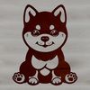 Adorable Shiba Inu Vector Graphic A sitting Shiba Inu dog breed, illustrated in vector art.