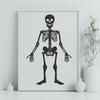 Standing Skeleton Illustration - Free PDF