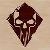 A geometric patterned skull design suitable for digital use and various crafting applications.
