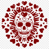 Beautiful Skull Artwork - Free PNG Download