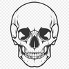 Unique Skull In SVG, PNG, PDF And DXF File Formats - Free