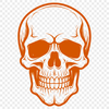 Skull Vector Drawing In SVG, PNG, PDF And DXF Formats