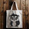 Cute Cartoon Skunk Wearing Glasses A cartoon skunk wearing glasses, illustrated as a vector graphic.