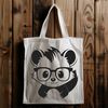 Cute Skunk Character in Glasses A cartoon skunk wearing glasses, depicted as a vector illustration suitable for various digital applications.
