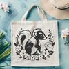 Adorable Wild Skunk Silhouette An isolated vector graphic of a wild animal, specifically a skunk, ready for digital use.
