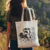 Wild Skunk Illustration in a Natural Setting A realistic illustration of a skunk in a natural environment.